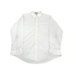 Men's White Checkered Shirt